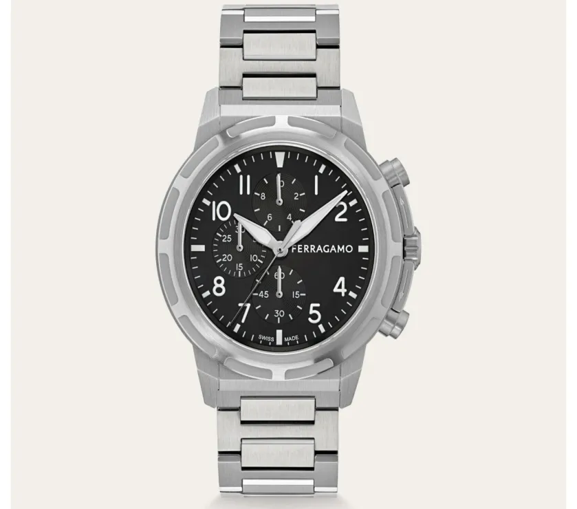 Salvatore Ferragamo Sport Chrono 611320 784329 Quartz Watch