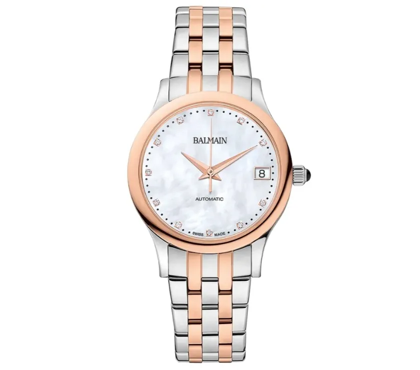 Balmain Classic Diamond and Pearl Dial Automatic Womens 32mm