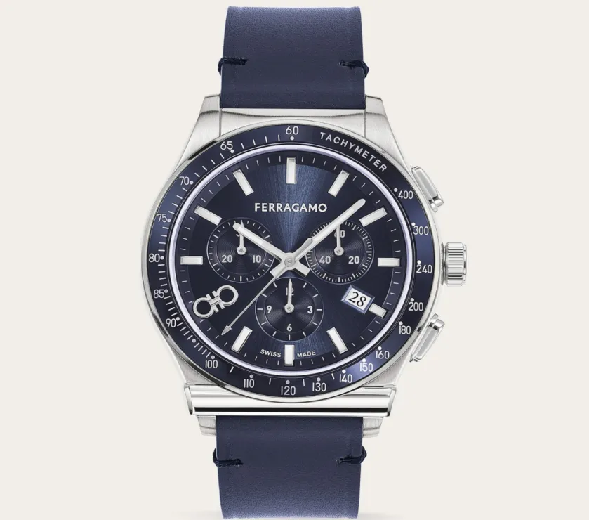 Ferragamo 1927 Chrono Steel Quartz Men' Watch 42MM
